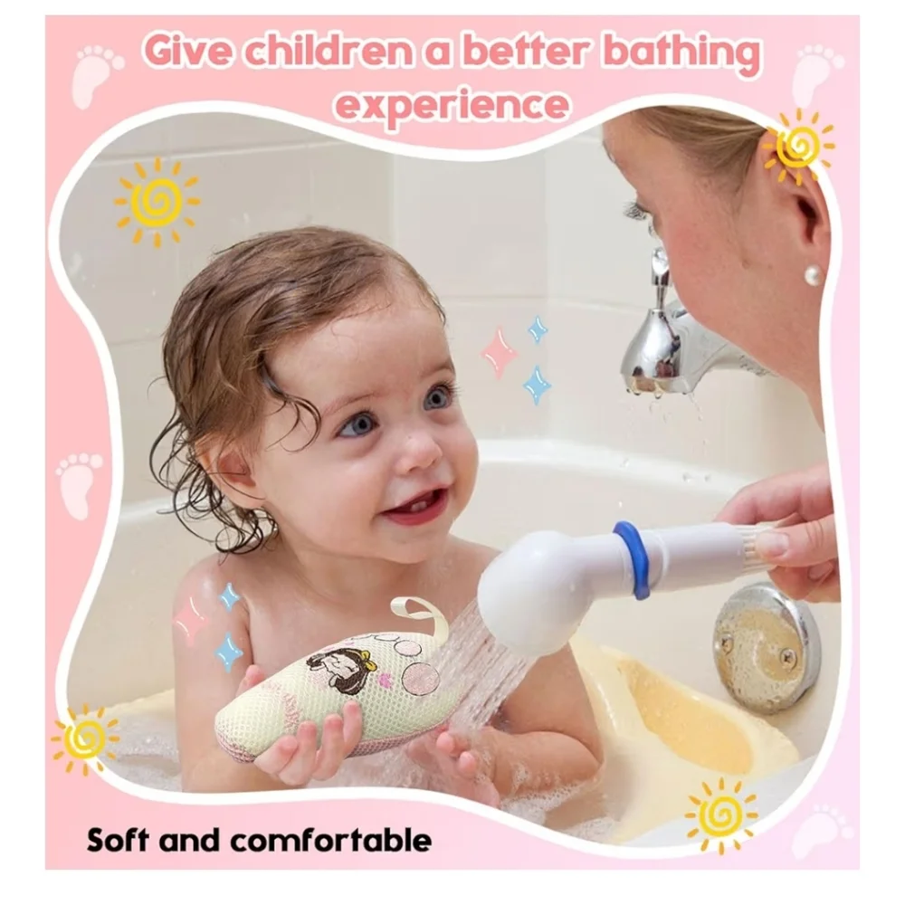 Baby and Kids Bath Loofah Sponge (2 Pack)